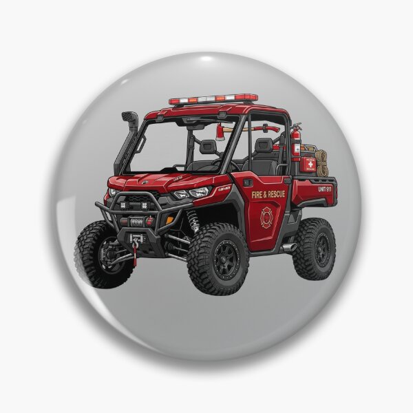 Item preview, Can-Am Defender Fire Rescue Off-Road UTV Emergency Vehicle Graphic designed and sold by Motorline44.