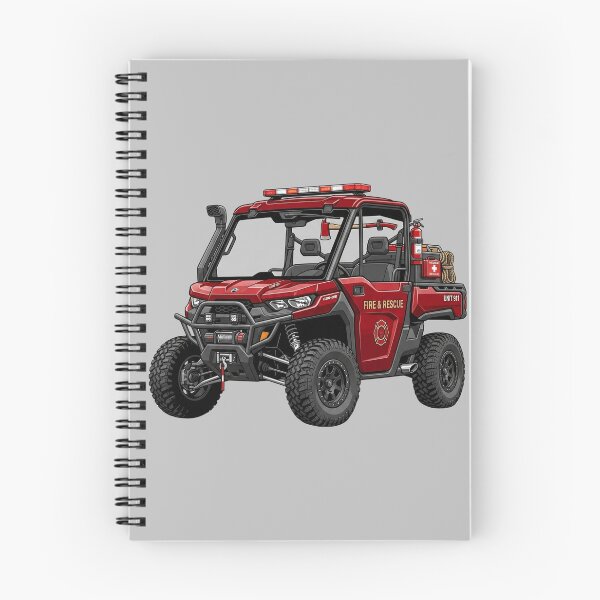Item preview, Can-Am Defender Fire Rescue Off-Road UTV Emergency Vehicle Graphic designed and sold by Motorline44.