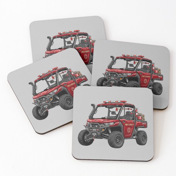 Item preview, Can-Am Defender Fire Rescue Off-Road UTV Emergency Vehicle Graphic designed and sold by Motorline44.