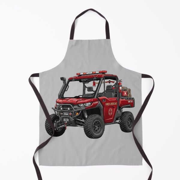 Item preview, Can-Am Defender Fire Rescue Off-Road UTV Emergency Vehicle Graphic designed and sold by Motorline44.