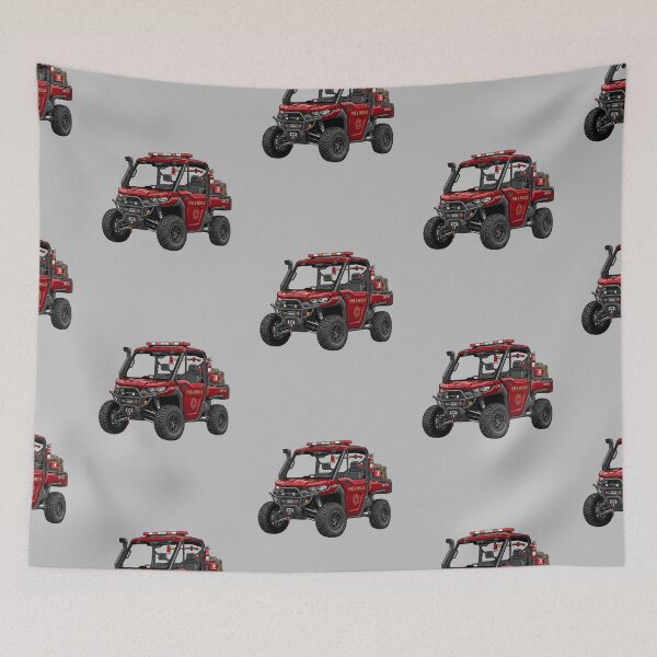 Item preview, Can-Am Defender Fire Rescue Off-Road UTV Emergency Vehicle Graphic designed and sold by Motorline44.