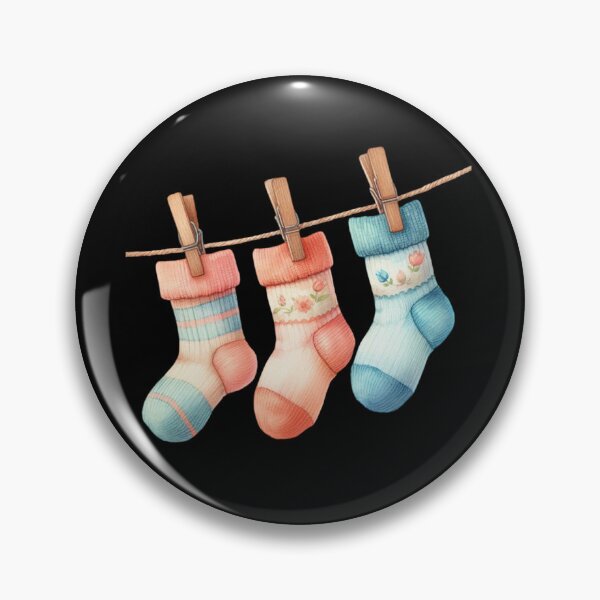 Item preview, Colorful Baby Socks on a Clothesline designed and sold by virdeiz.