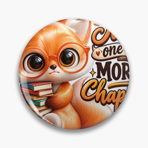 Item preview, Cute Book Lover Fox – Just One More Chapter designed and sold by gerito1991bs.