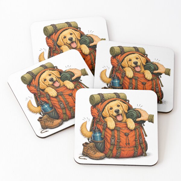 Item preview, Hiking Dog – Labrador Backpack Adventure designed and sold by Digital Culture Studio.