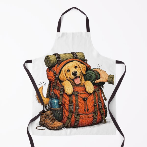 Item preview, Hiking Dog – Labrador Backpack Adventure designed and sold by Digital Culture Studio.