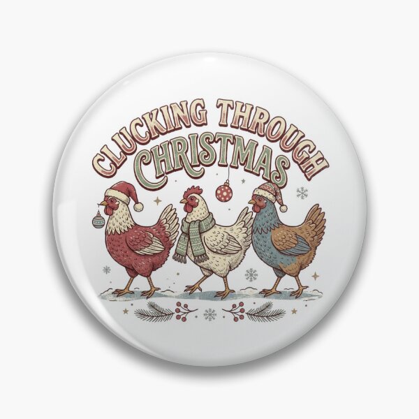 Item preview, Clucking Through Christmas Funny Backyard Hens Poultry Farmer Holiday designed and sold by raedattia.