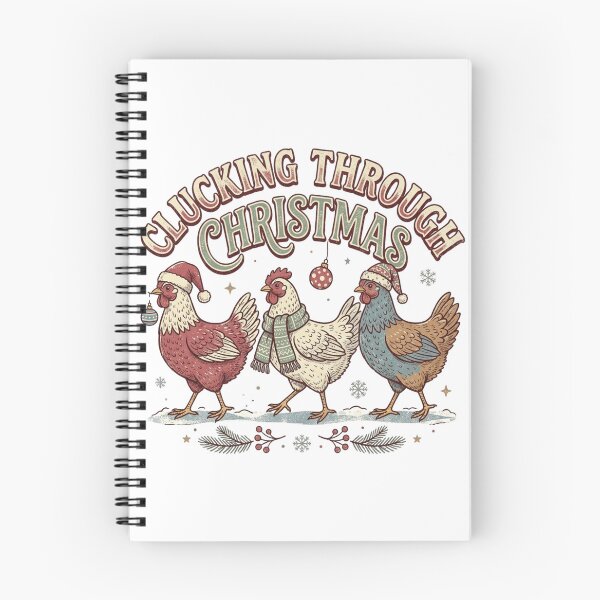 Item preview, Clucking Through Christmas Funny Backyard Hens Poultry Farmer Holiday designed and sold by raedattia.