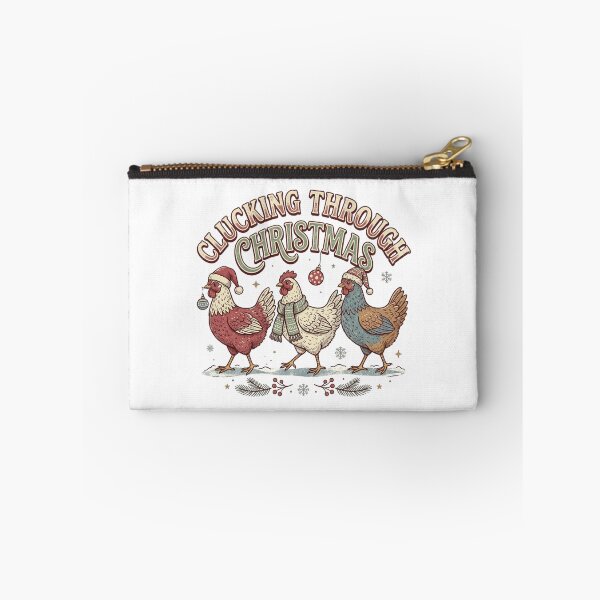 Item preview, Clucking Through Christmas Funny Backyard Hens Poultry Farmer Holiday designed and sold by raedattia.