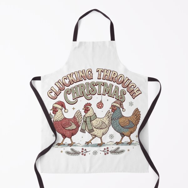 Item preview, Clucking Through Christmas Funny Backyard Hens Poultry Farmer Holiday designed and sold by raedattia.