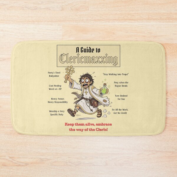 Item preview, A Guide to Clericmaxxing (Light Edition) - DND RPG Meme designed and sold by Dice_Goblin_Studio.