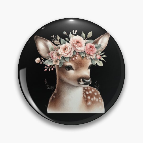 Item preview, Fawn with Floral Crown designed and sold by virdeiz.