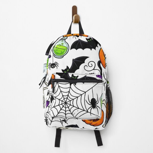 Item preview, Cute Spooky Halloween Pattern – Black Cats, Pumpkins, Skeletons and Potions designed and sold by LenNo9881.