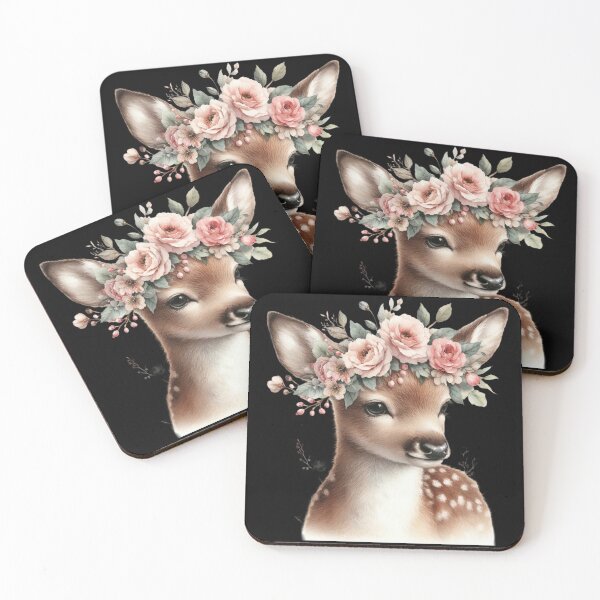 Item preview, Fawn with Floral Crown designed and sold by virdeiz.