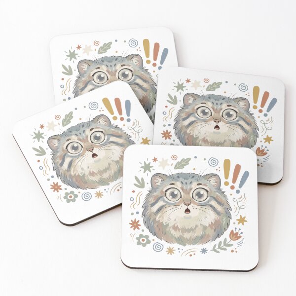 Item preview, Shocked Manul Energy | Cute Surprised Pallas Cat Meme Design designed and sold by HelgaCraftery.