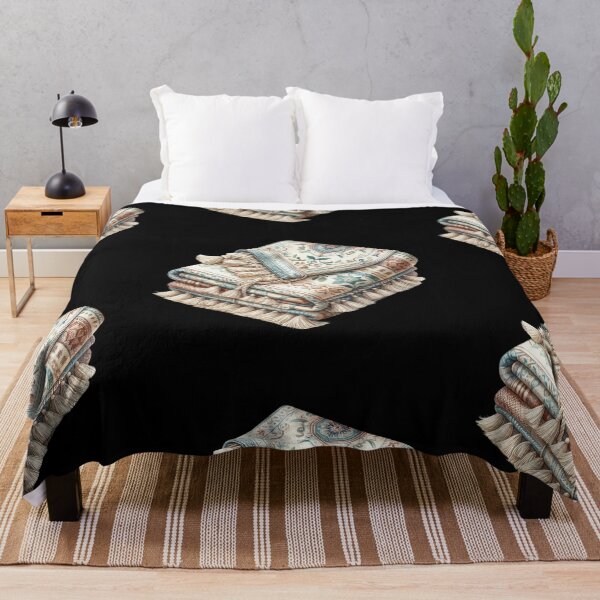 Item preview, Intricately Patterned Folded Blanket designed and sold by virdeiz.