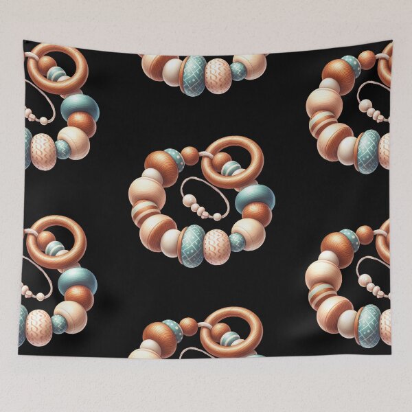 Item preview, Colorful Wooden Bead Bracelet designed and sold by virdeiz.