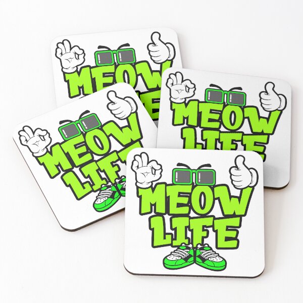 Item preview, MEOW LIFE - PETS Design Character Bold Retro designed and sold by NFTWords.