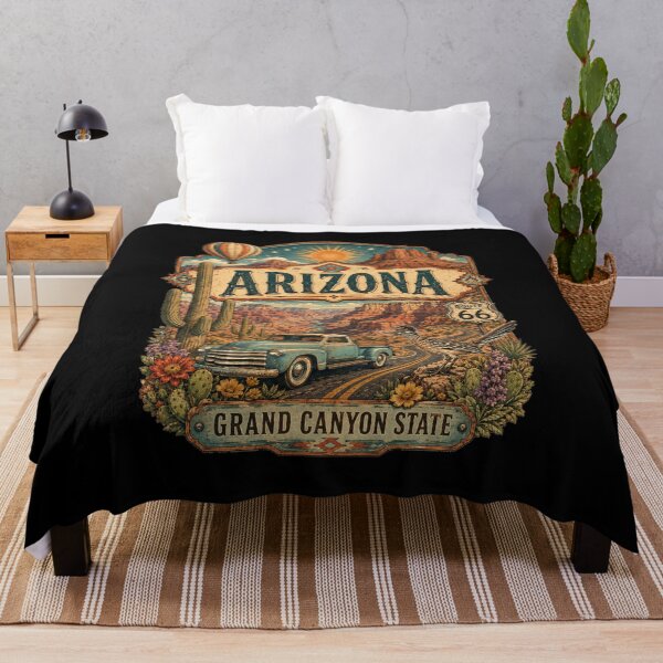 Item preview, Vintage Arizona Tattoo Style Desert Illustration Graphic designed and sold by CG Studio.