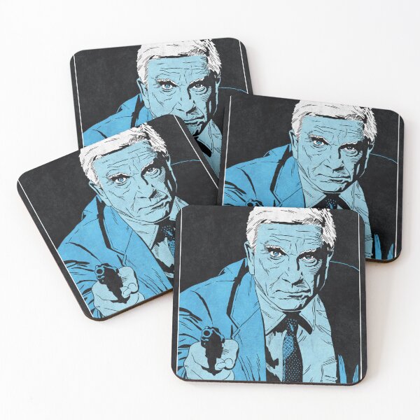 Artikelvorschau, FRANK DREBIN - Die nackte Kanone (Bichrome) entworfen und verkauft von FamousWeirdosRB.