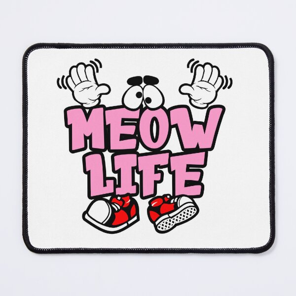 Item preview, MEOW LIFE - PETS Typography Character Bold Funny designed and sold by NFTWords.