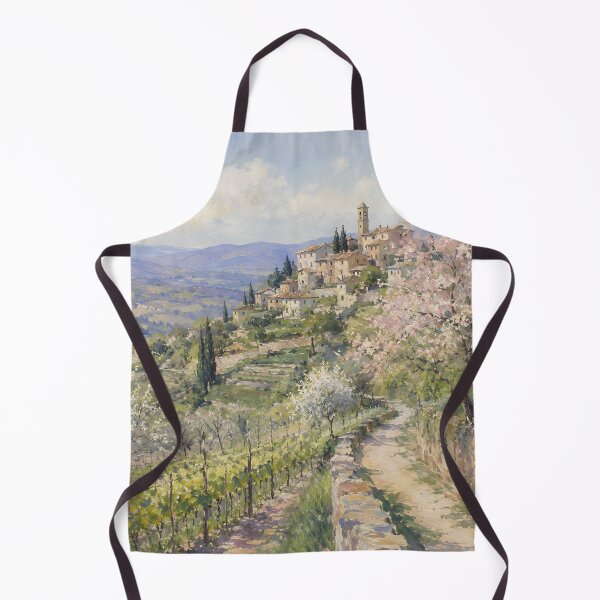 Item preview, Tuscany Italy Countryside – Tuscan Village, Vineyards & Spring Blossoms designed and sold by GutyzDesignsES.