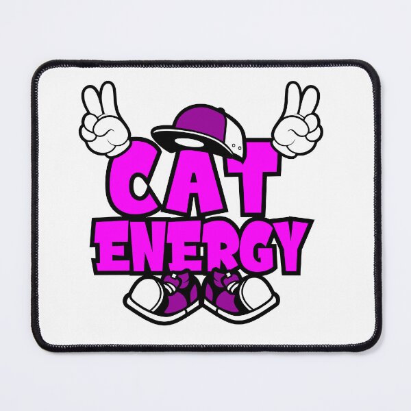 Item preview, CAT ENERGY  - PETS Lettering Comic Words Funny  designed and sold by NFTWords.