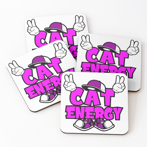 Item preview, CAT ENERGY  - PETS Lettering Comic Words Funny  designed and sold by NFTWords.