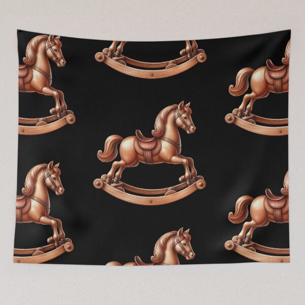 Item preview, Vintage Wooden Rocking Horse designed and sold by virdeiz.