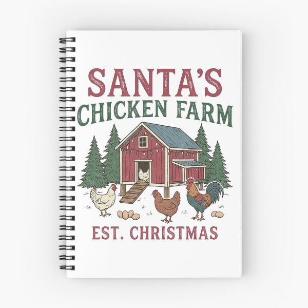 Item preview, Santas Chicken Farm Est Christmas Vintage Coop Homesteading Poultry Lover designed and sold by raedattia.