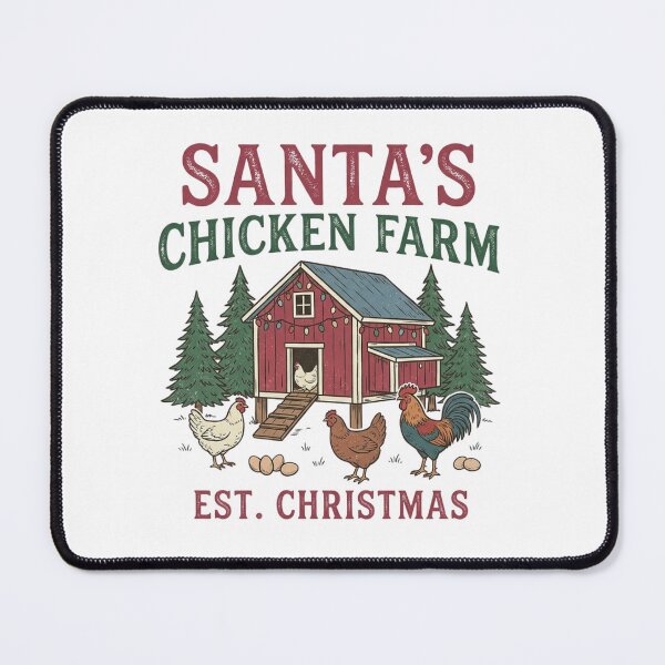 Item preview, Santas Chicken Farm Est Christmas Vintage Coop Homesteading Poultry Lover designed and sold by raedattia.
