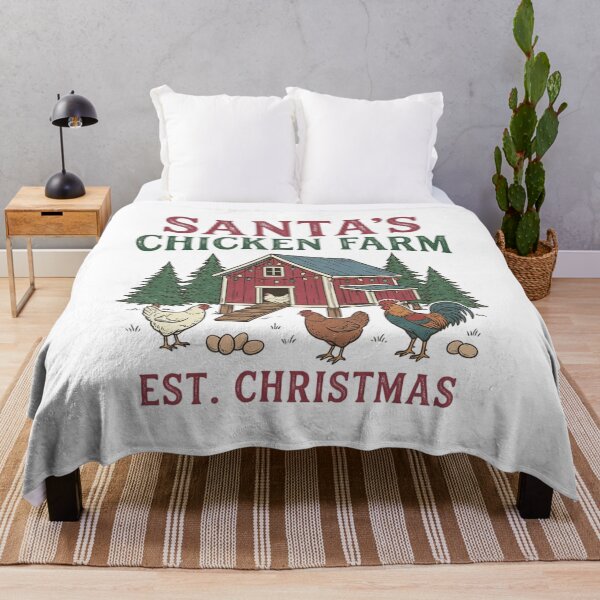 Item preview, Santas Chicken Farm Est Christmas Vintage Coop Homesteading Poultry Lover designed and sold by raedattia.