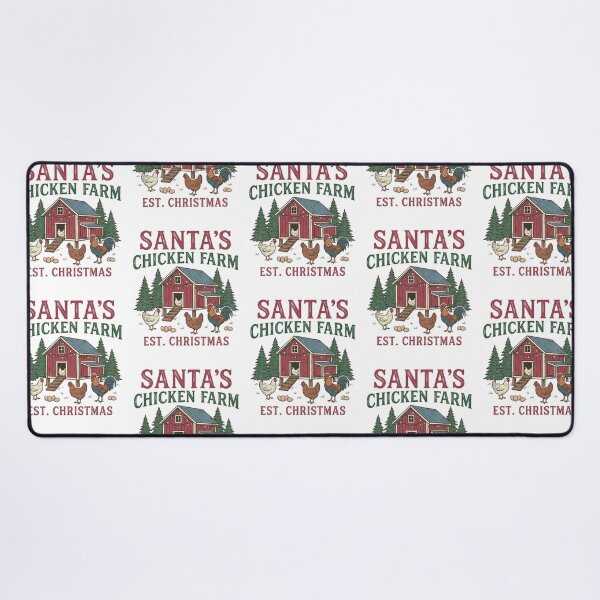 Item preview, Santas Chicken Farm Est Christmas Vintage Coop Homesteading Poultry Lover designed and sold by raedattia.