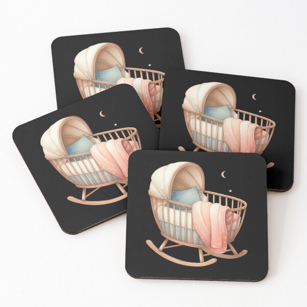 Item preview, Vintage Baby Cradle with Blanket designed and sold by virdeiz.