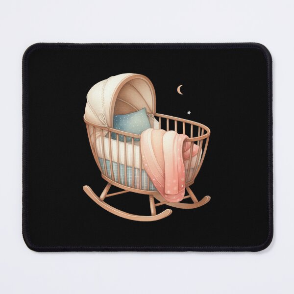 Item preview, Vintage Baby Cradle with Blanket designed and sold by virdeiz.