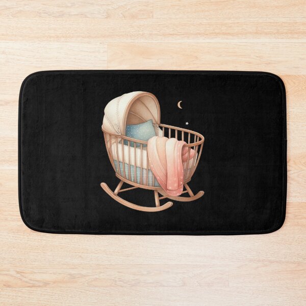 Item preview, Vintage Baby Cradle with Blanket designed and sold by virdeiz.