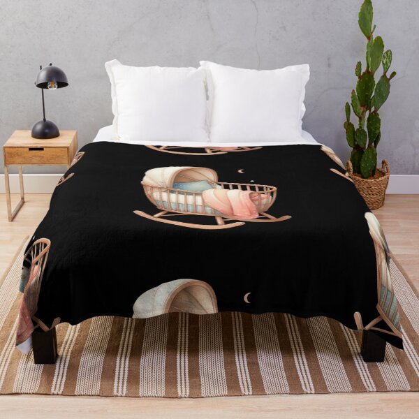 Item preview, Vintage Baby Cradle with Blanket designed and sold by virdeiz.