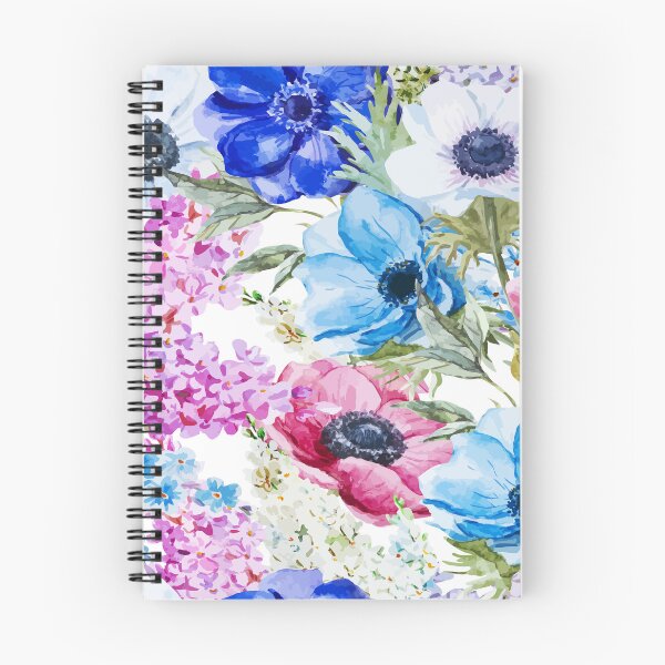 Item preview, Blue and Pink Watercolor Floral Pattern designed and sold by Johnnies.