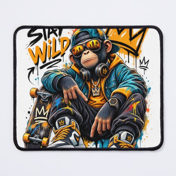 Item preview, Stay Wild Street Monkey designed and sold by VYBORA Studio.