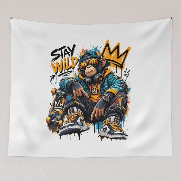 Item preview, Stay Wild Street Monkey designed and sold by VYBORA Studio.