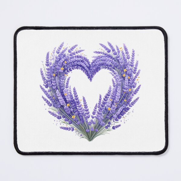 Item preview, Purple Lavender Floral Heart Watercolor Illustration designed and sold by BetweenForms.
