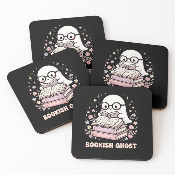 Item preview, Bookish Ghost Cute Book Lover Halloween Spooky Reading Sticker designed and sold by Fulaly.