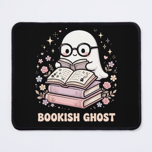 Item preview, Bookish Ghost Cute Book Lover Halloween Spooky Reading Sticker designed and sold by Fulaly.