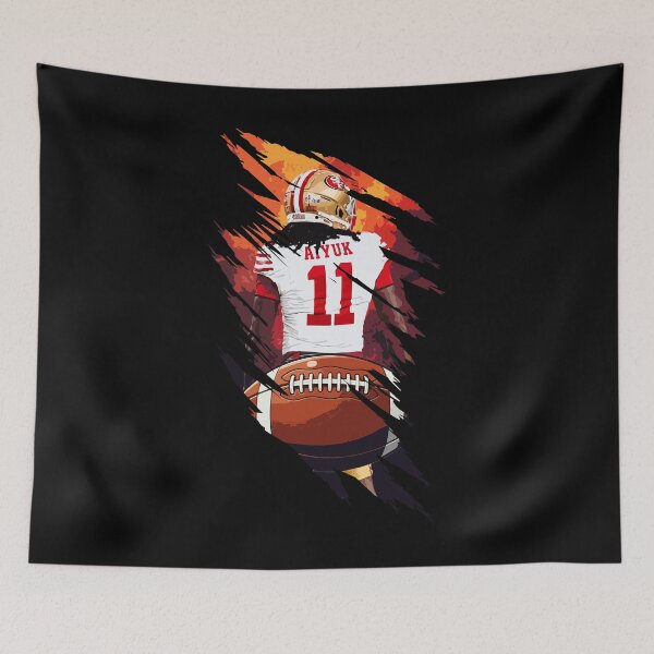 Item preview, Brandon Aiyuk Football Back View Jersey Number 11 Artwork designed and sold by Zigmak.
