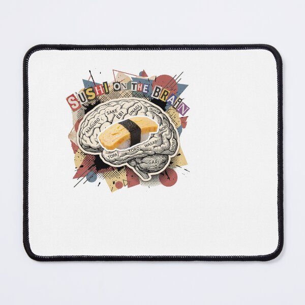 Item preview, Sushi Addiction Retro Collage | Japanese Food Lover Vintage Pop Art designed and sold by OzzFrequency.