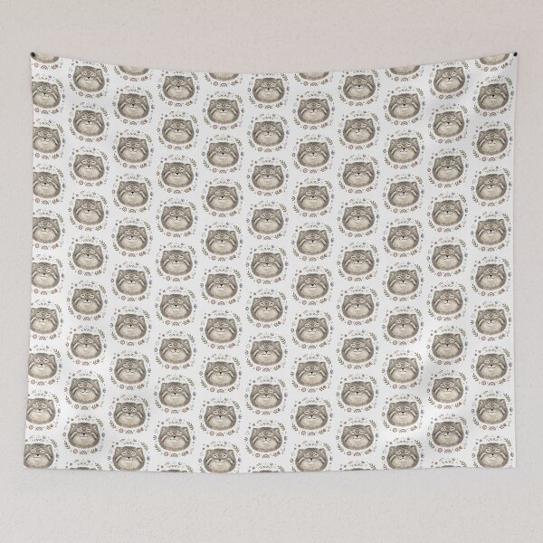 Item preview, Smiling Pallas Cat (Manul) | Cute Happy Floof Wild Cat Design designed and sold by HelgaCraftery.