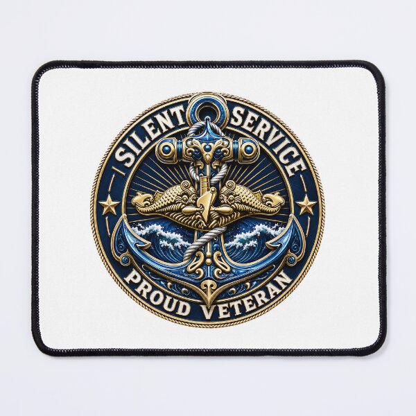 Item preview, Silent Service Crest: Proud Veteran Tribute designed and sold by BlissBlvdShop.