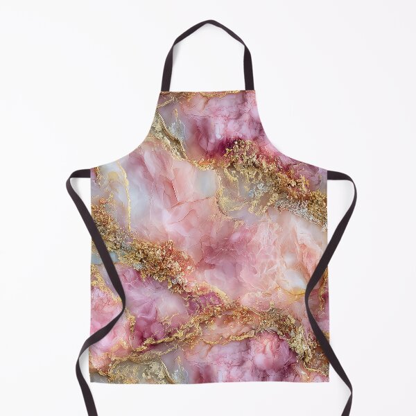Item preview, Pink and Gold Marble Blush Alcohol Ink with Gold Leaf Veins designed and sold by Yoruhara.