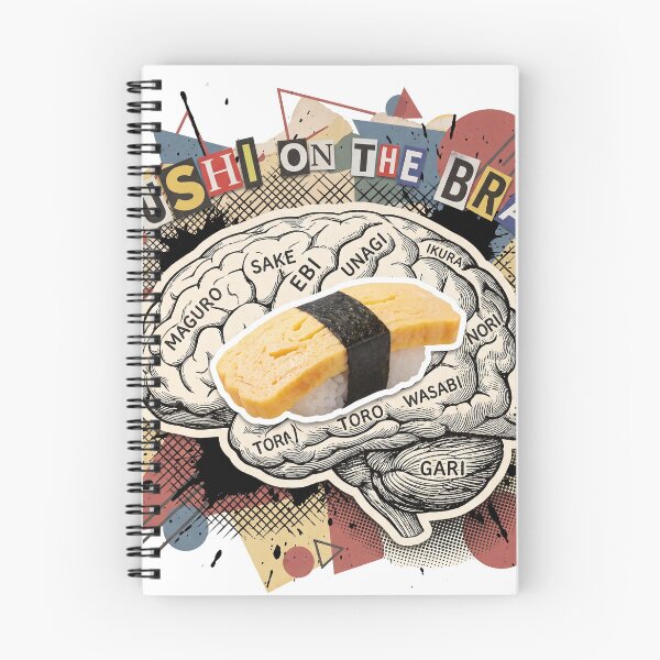 Item preview, Sushi Addiction Retro Collage | Japanese Food Lover Vintage Pop Art designed and sold by OzzFrequency.