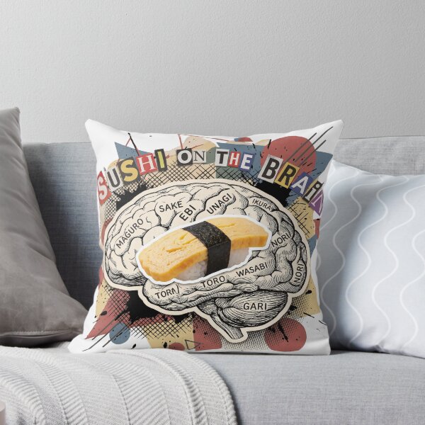 Item preview, Sushi Addiction Retro Collage | Japanese Food Lover Vintage Pop Art designed and sold by OzzFrequency.