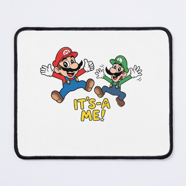 Item preview, Funny Mario and Luigi Jumping Retro Game Art - It's-a Me designed and sold by jhgjykuo.